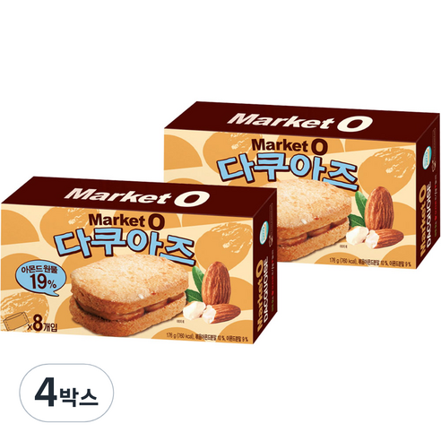 오리온 마켓 오 다쿠아즈, 176g, 4박스