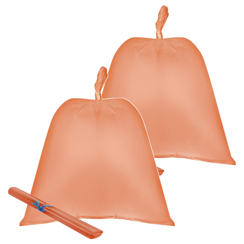 킹스봉 비포 비닐 봉투 대 62 x 80 cm 주황색 50p, 2개, 40L