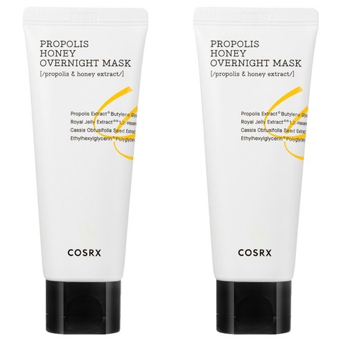 코스알엑스 풀핏 프로폴리스 허니 오버나이트 마스크, 60ml, 2개