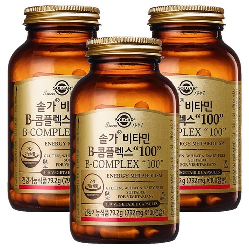 솔가 비타민 B-콤플렉스 100, 100정, 3개
