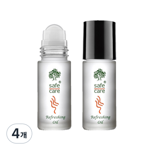 세이프케어 아로마 롤온 리프레싱 오일, 5ml, 4개
