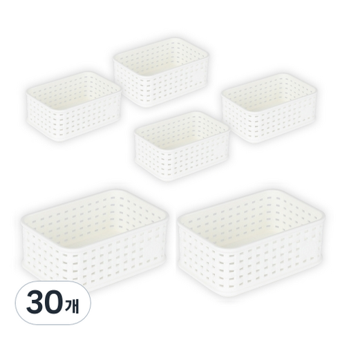 마이스타일 직T 바스켓 1호, 화이트, 30개