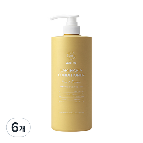 라페름 라미나리아 컨디셔너 페어 앤 프리지아, 6개, 1000ml