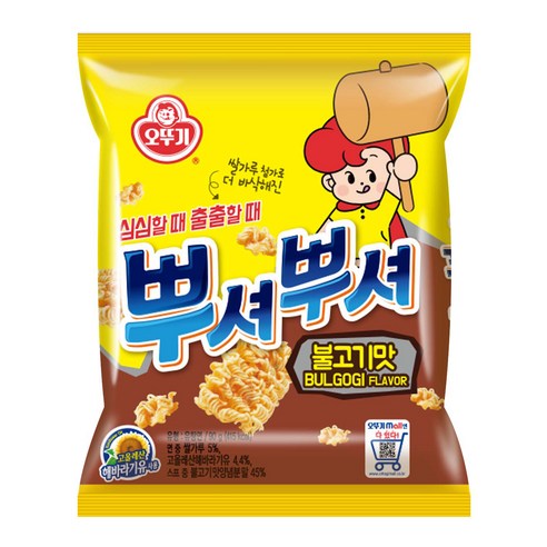 오뚜기 뿌셔뿌셔 불고기맛, 90g, 1개
