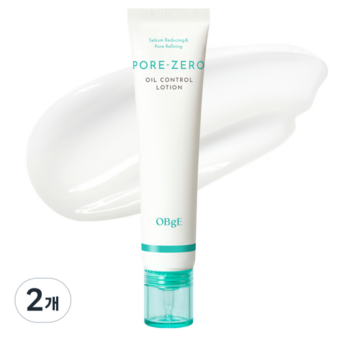 OBge 포어 제로 오일 컨트롤 로션, 70ml, 2개