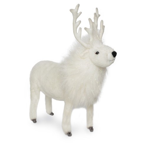 한사 6188번 흰사슴 Reindeer White 봉제인형, 40cm