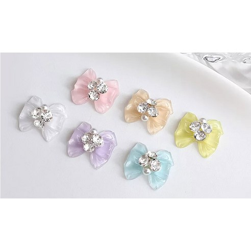 네일 리본 파츠 12종 세트 KN-P1037, 1세트, 혼합색상