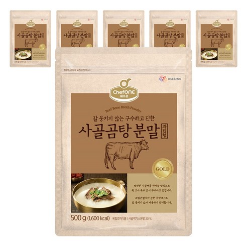 쉐프원 사골곰탕 분말, 500g, 6개