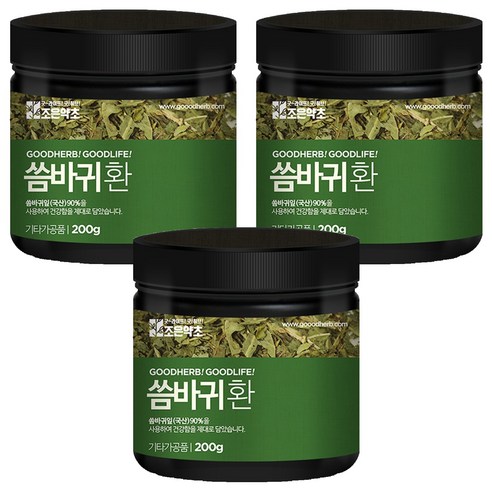 조은약초 프리미엄 씀바귀환, 3개, 200g