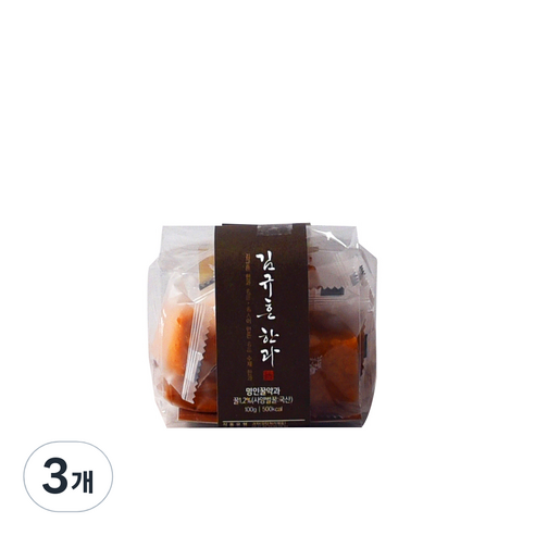 명인 김규흔한과 페스츄리형 명인꿀약과 띠지형, 100g, 3개