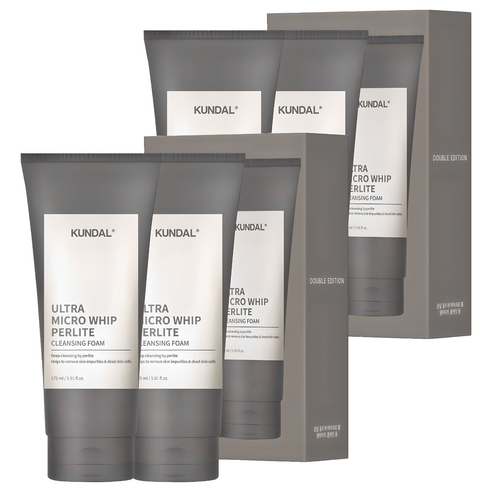 쿤달 울트라 마이크로 휩 펄라이트 폼클렌징, 175ml, 4개