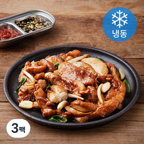 맛잽이식품 간장 닭갈비 (냉동), 600g, 3팩
