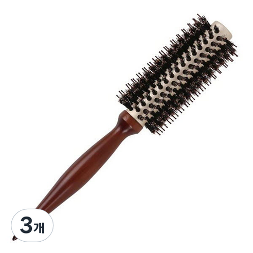 글로스앤글로우 볼륨팍팍 드라이 롤브러쉬, 혼합색상, 3개