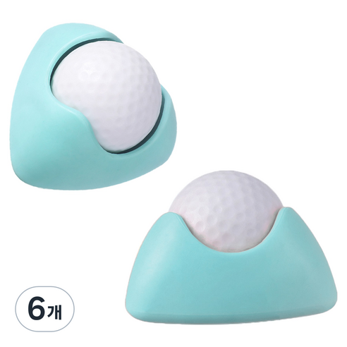 코히모 발바닥 마사지 롤러 바디 지압 볼 7 x 7 x 4.5 cm 4W341, 6개, 민트