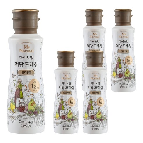 마이노멀 저당 오리엔탈 드레싱, 270g, 5개