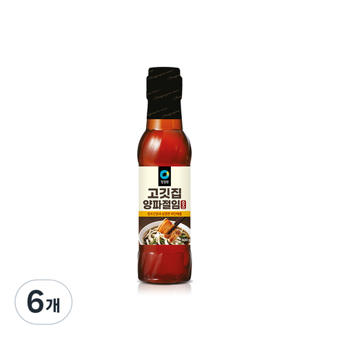 대상 청정원 고깃집 양파절임 소스, 300g, 6개