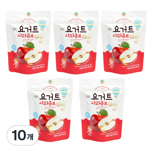 산마을 요거트 사과큐브, 10개