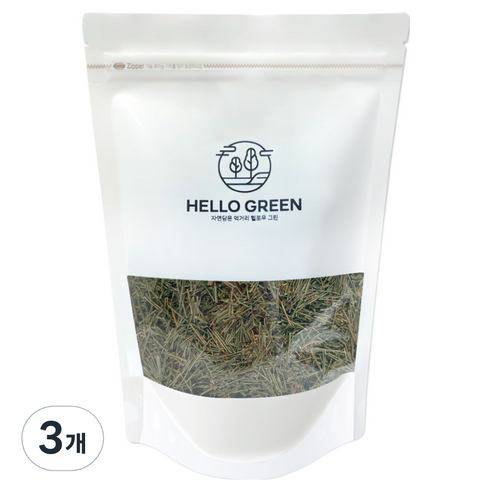 헬로우그린 절단 건조 솔잎, 3개, 200g