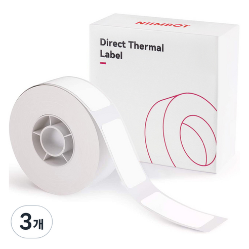 님봇 라벨프린터 D11 / D110 전용 라벨지 화이트 12 x 22 mm, 780개