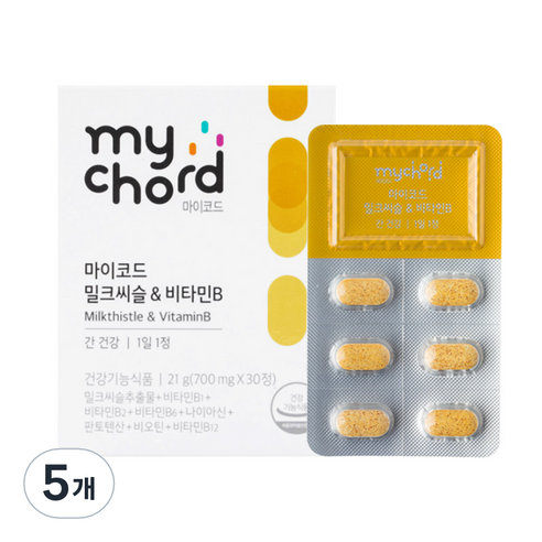 마이코드 밀크씨슬 앤 비타민B, 30정, 5개
