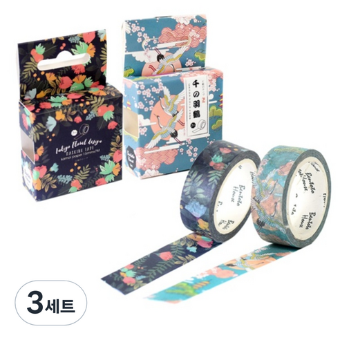 라이프포인트 마스킹 테이프 S1011 세트, S1011, S1021, 3세트