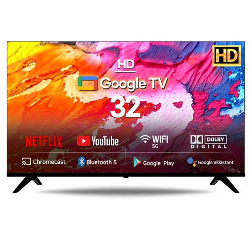 시티브 HD 안드로이드 TV, 80cm(32인치), AD32HD, 고객직접설치, 스탠드형