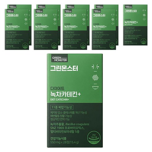 그린몬스터 다이어트 녹차카테킨 플러스, 28정, 10개