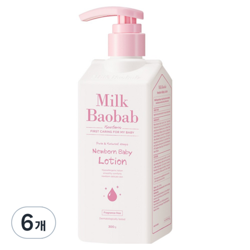 밀크바오밥 뉴본 베이비 유아로션, 300g, 6개