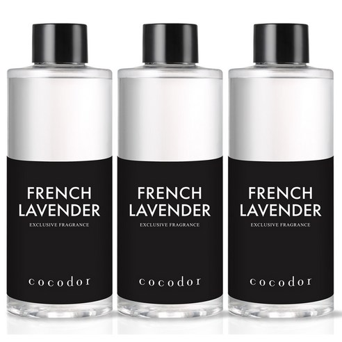 코코도르 디퓨저 리필액, 프렌치 라벤더, 200ml, 3개