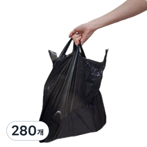 두꺼운 손잡이 봉투 고급 4호, 15L, 280개