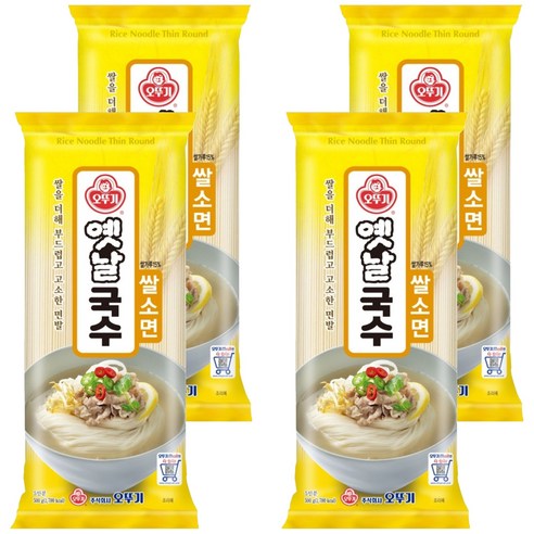 오뚜기 옛날 국수 쌀소면, 500g, 4개
