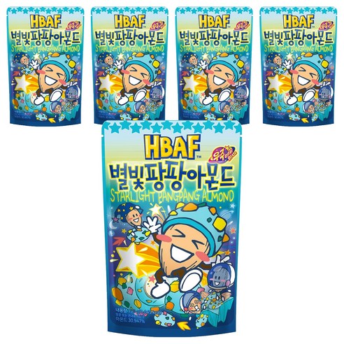 바프 별빛팡팡 아몬드, 190g, 5개