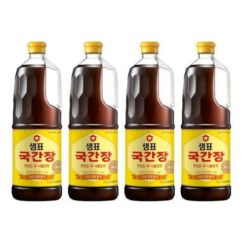 샘표 국간장, 1.7L, 4개