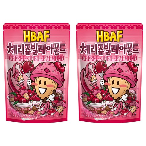 바프 체리쥬빌레 아몬드, 120g, 2개