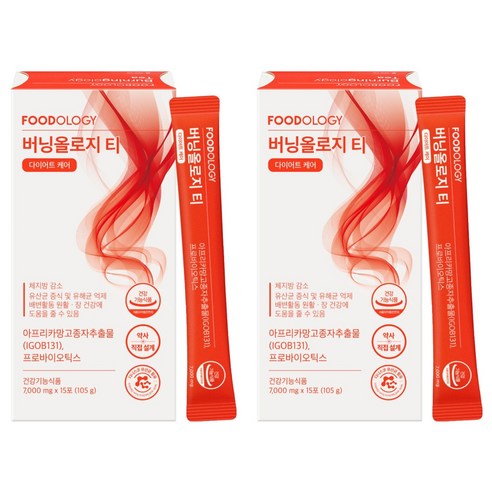 푸드올로지 버닝올로지 티 15p, 105g, 2개
