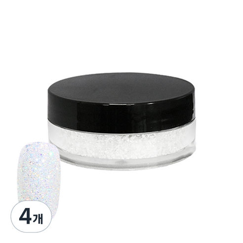 네일스케치 보석 글리터 15g, 01 오로라, 4개