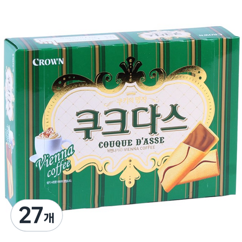 크라운 쿠크다스 커피, 128g, 27개