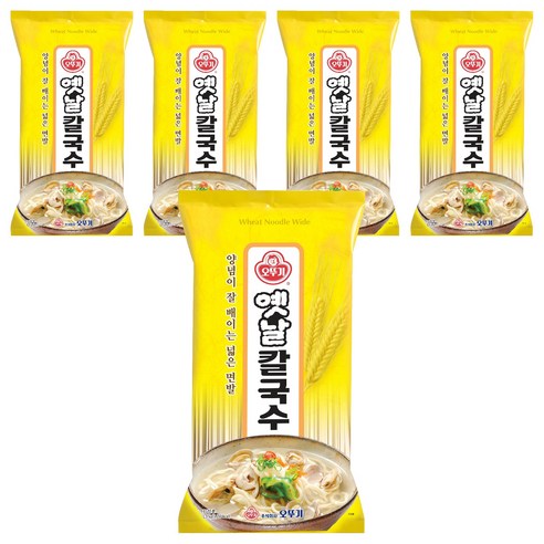 오뚜기옛날 칼국수, 1.5kg, 5개