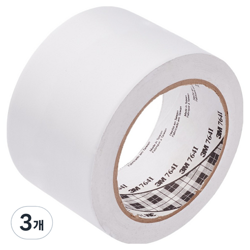 3M 바닥 라인 764 테이프 백색 76.2mm x 32.9m, 3개