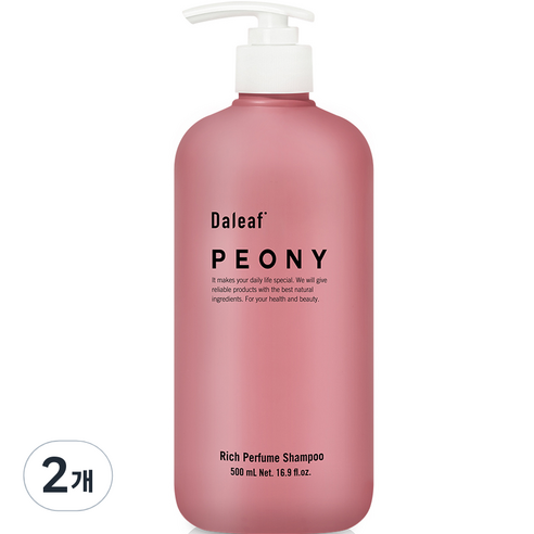달리프 피오니 리치 볼륨 탈모 완화 퍼퓸 샴푸, 2개, 500ml