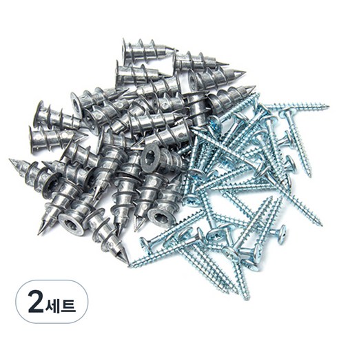 지오비즈 석고보드 천공 앙카 30p + 십자 피스 30p 세트, 2세트