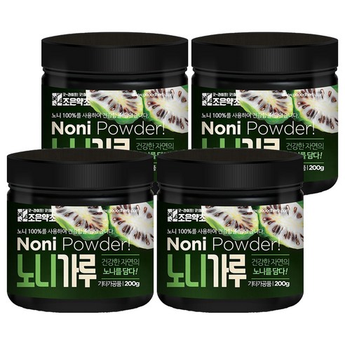 조은약초 노니 가루, 4개, 200g