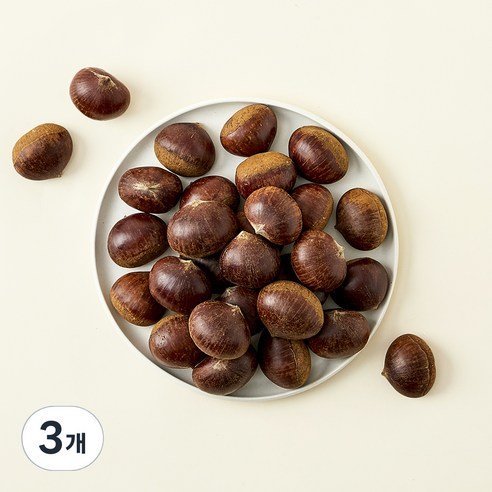 올푸릇 유기농 인증 정안밤, 3개, 700g
