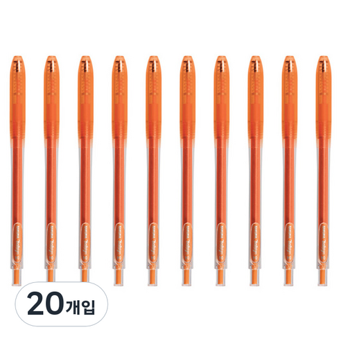 제브라 볼사인 젤잉크펜 0.4mm, 20개입, 5 오렌지
