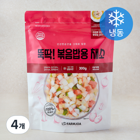 뚝딱! 볶음밥용 채소 (냉동), 4개, 300g