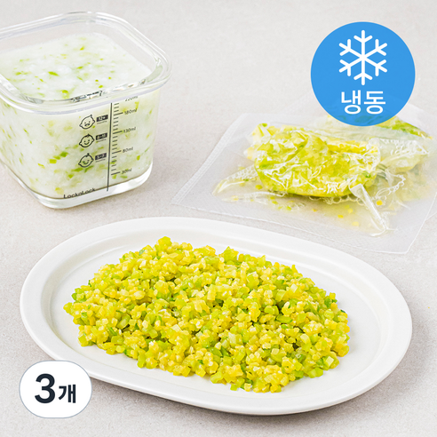 맘마유 애호박 다짐 1단계 (냉동), 240g, 3개, 애호박맛