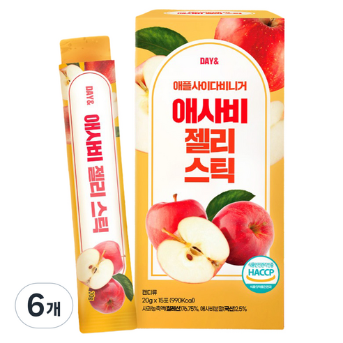 데이앤 애사비 젤리 스틱 15p, 6개, 300g