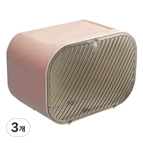 언헤브 안전 보관 휴지 케이스, 04 핑크, 3개