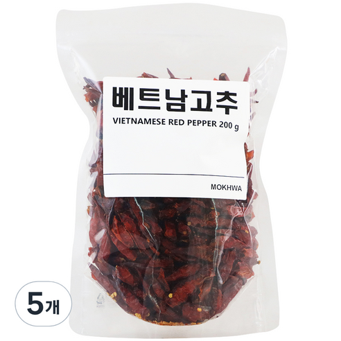 딜리셔스마켓 베트남 고추, 200g, 5개