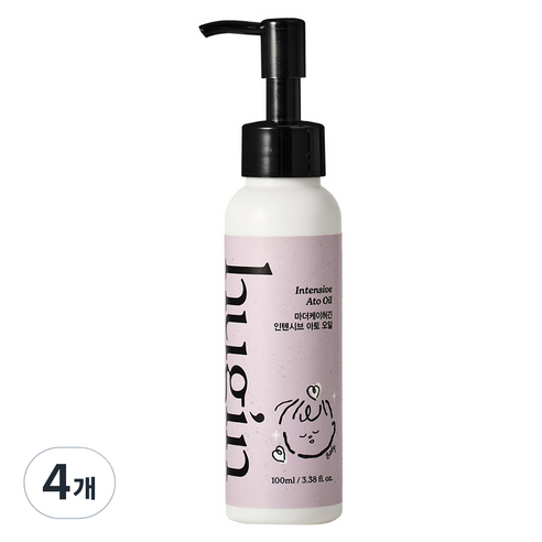 마더케이 허긴 유아용 인텐시브 아토 고보습 오일, 100ml, 4개